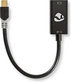 Nedis Mini DisplayPort-Kabel - DisplayPort 1.2 - Mini-DisplayPort Male - HDMI Output - 21.6 Gbps - Verguld - 0.20 m - Rond - PVC - Antraciet - Window Box - afbeelding 2
