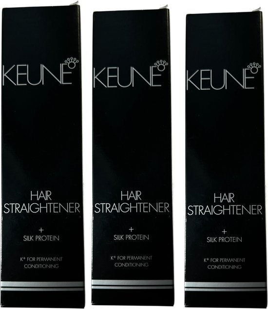 3 x Keune Hairstraightener(2 x 85 ml, fixing balm + Hairstraightener (Omvormer)) - afbeelding 1