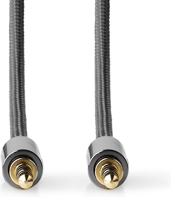 Nedis Stereo-Audiokabel - 3,5 mm Male - 3,5 mm Male - Verguld - 1.00 m - Rond - Antraciet / Gun Metal Grijs - Cover Window Box - afbeelding 11