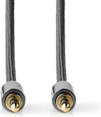 Nedis Stereo-Audiokabel - 3,5 mm Male - 3,5 mm Male - Verguld - 5.00 m - Rond - Grijs / Gun Metal Grijs - Cover Window Box - afbeelding 9