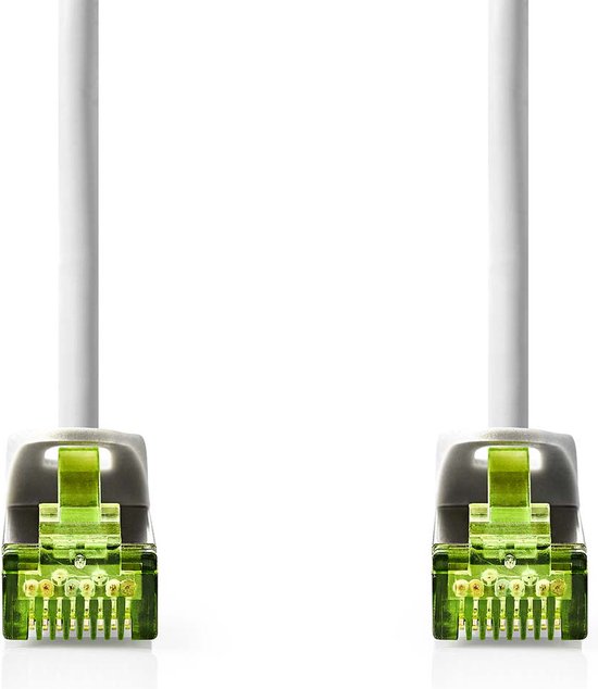 Nedis CAT7 Netwerkkabel - S/FTP - RJ45 Male - RJ45 Male - 1.00 m - Snagless - Rond - LSZH - Grijs - Envelop - afbeelding 9