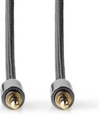 Nedis Stereo-Audiokabel - 3,5 mm Male - 3,5 mm Male - Verguld - 2.00 m - Rond - Grijs / Gun Metal Grijs - Cover Window Box - afbeelding 4