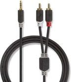 Nedis 3,5mm Jack - Tulp stereo audio kabel - zwart - meter - afbeelding 17