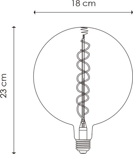 Home sweet home LED lamp Globe G180 dimbaar - afbeelding 18