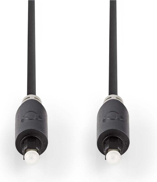 Nedis Optische Audiokabel - TosLink Male - TosLink Male - m - Rond - PVC - Antraciet - Doos - afbeelding 14