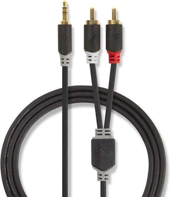 Nedis 3,5mm Jack - Tulp stereo audio kabel - zwart - meter - afbeelding 28