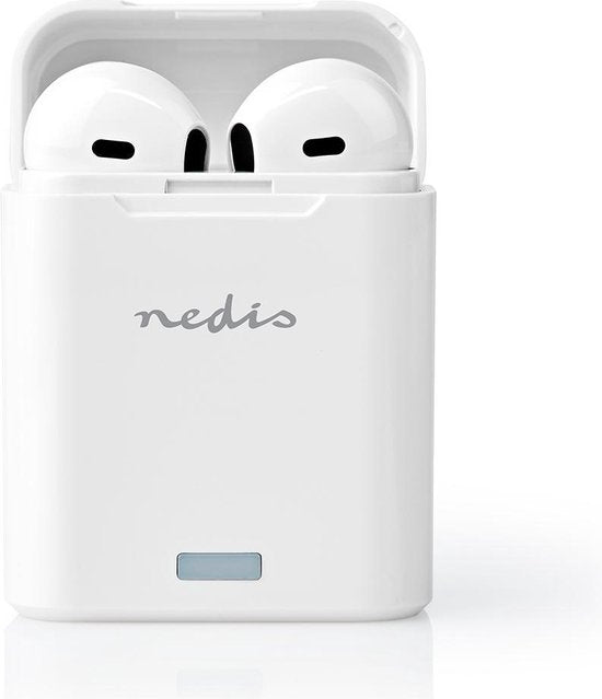 Volledig Draadloze Oordopjes - Bluetooth - Maximale batterijduur: 2.5 uur - Drukbediening - Charging case - Ingebouwde microfoon - Ondersteuning voor spraakbesturing - Wit - afbeelding 1