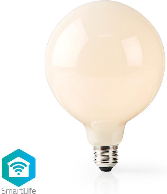 Nedis SmartLife LED Filamentlamp - Wi-Fi - E27 - 500 lm - 5 W - Warm Wit - 2700 K - Glas - Android / IOS - G125 - 1 Stuks - afbeelding 2