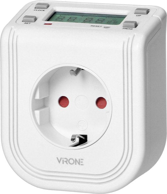 Virone Elektronische Timer Stopcontact – Programmeerbaar tot 7 Dagen – Tijdschakelaar 3680W – Wit - afbeelding 9
