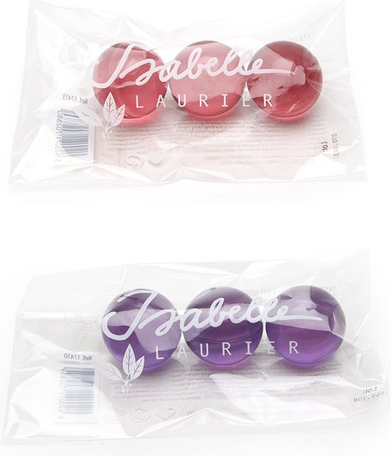 Isabelle Laurier badparels Passion Fruit & Lavender 3x3,5g - 36 cellofaan zakjes (18+18) - afbeelding 1