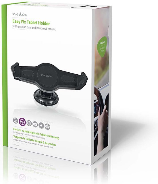 Nedis Tablethouder Auto - 12 " - Autoraam en Hoofdsteun - Verstelbaar - afbeelding 10