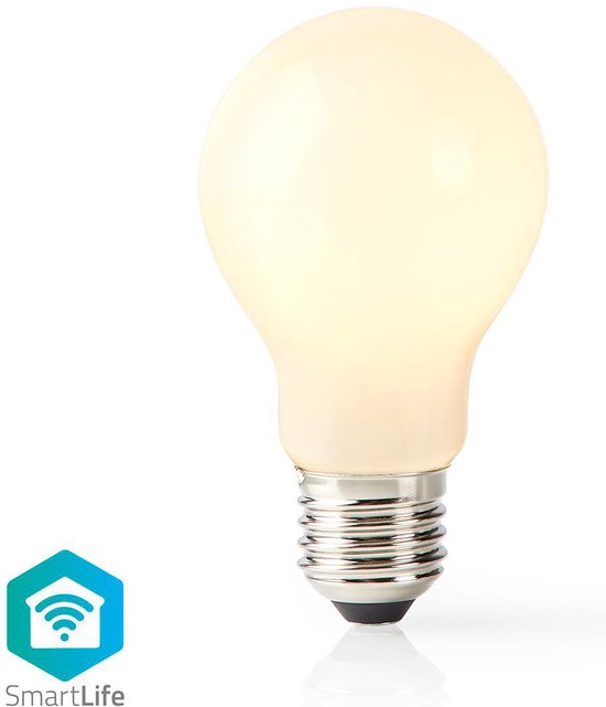 Nedis SmartLife LED Filamentlamp - Wi-Fi - E27 - 500 lm - 5 W - Warm Wit - 2700 K - Glas - Android / IOS - A60 - 1 Stuks - afbeelding 8