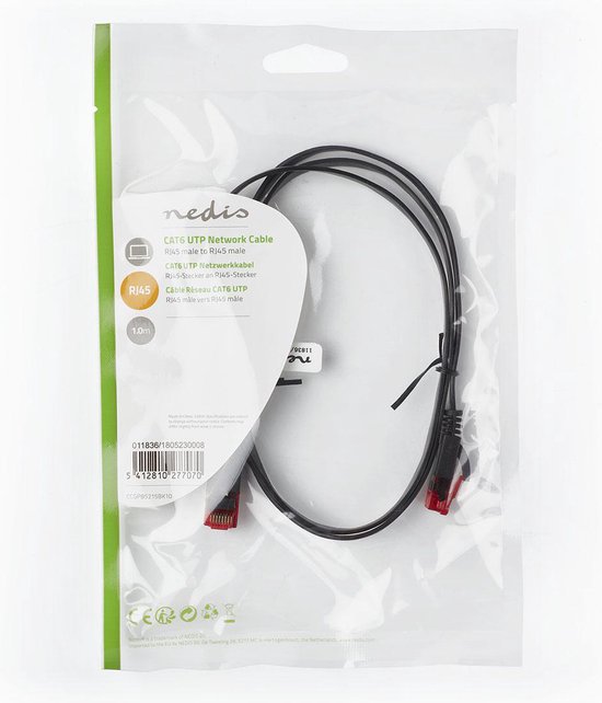 Cat 6 UTP Network Flat Cable | RJ45 Male - RJ45 Male | m | - afbeelding 10