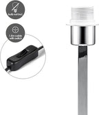 Home Sweet Home - Moderne tafellamp voet Gomez voor lampenkap - chroom - 12.5/12.5/39cm - gemaakt van Metaal - geschikt voor E27 LED lichtbron - - afbeelding 8