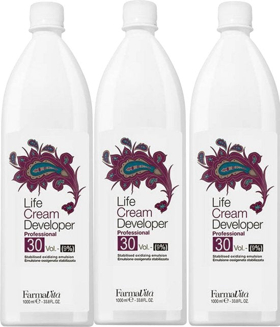 3 stuks Farmavita Peroxide 9 % ( 1000 ml ) SALE !! - afbeelding 1