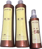 mashUp haircare Keratine Behandeling 3 Flessen Fase 1,2 en 3 Totaal 1200ml - afbeelding 1