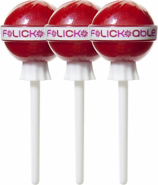 Flickable Luxe Lip Gloss Pop - Better Off Red 01 - set van 3 - afbeelding 1