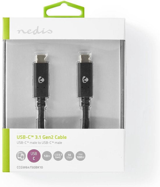 Nedis - USB - USB-C™ Male - USB-C™ Male - m - afbeelding 6