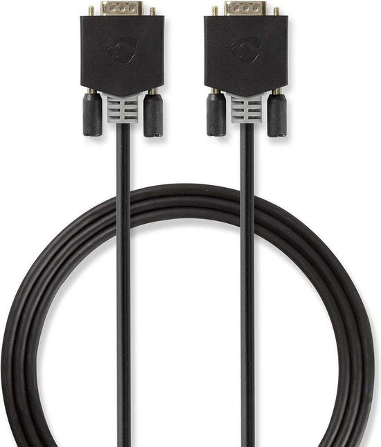 Nedis VGA-Kabel - VGA Male - VGA Male - Verguld - Maximale resolutie: 1920x1200 - 5.00 m - Rond - ABS - Antraciet - Window Box - afbeelding 5
