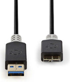 USB-Kabel - USB 2.0 - USB-A Male - USB Micro-B Male - 480 Mbps - Verguld - m - PVC - afbeelding 3