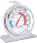 Alpina Thermometer koelkast/vriezer - roestvrij staal - -30 tot +30°C - zilver - afbeelding 1