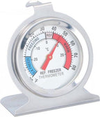 Alpina Thermometer koelkast/vriezer - roestvrij staal - -30 tot +30°C - zilver - afbeelding 1