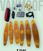 VanMoof Veiligheidsreflectoren / Lamp Set 8 Stuks Wielen en Front en Rear Universeel - afbeelding 3
