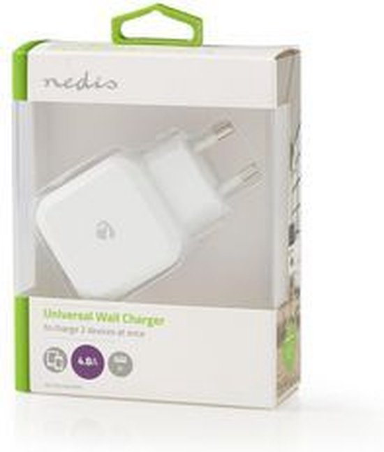 Wandoplader | 4,8 A | 2 uitgangen | USB-A | - afbeelding 39