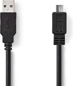 USB-Kabel - USB 2.0 - USB-A Male - USB Micro-B Male - 12 W - 480 Mbps - Vernikkeld - 2.00 m - Rond - PVC - Zwart - Doos - afbeelding 7