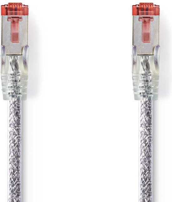 Nedis CAT6 Netwerkkabel - RJ45 Male - RJ45 Male - S/FTP - 20.0 m - Rond - LSZH - Transparant - Polybag - afbeelding 2