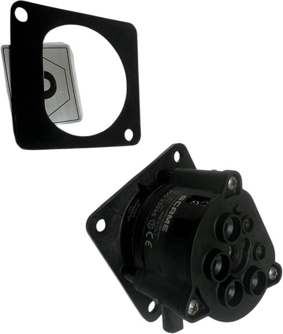 SCAME FLUSH-MOUNTING SOCKET 3P 32A LAADPAALONDERDEEL - afbeelding 6