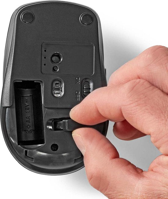 Nedis Muis - Draadloos - 800 / 1200 / 1600 dpi - Instelbare DPI - Aantal knoppen: 6 - Rechtshandig - afbeelding 6