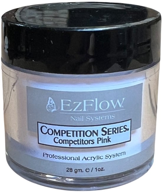 EzFlow Competitors Pink Acryl Poeder voor Nagels 28 gr - afbeelding 3