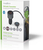 Nedis FM-Audiotransmitter voor Auto - Gefixeerd - Handsfree bellen - 0.8 " - LED-Scherm - Bluetooth - QC 3.0 / 5.0 V DC / 1.0 A - Snelladen - Google Assistant / Siri - Zwart - afbeelding 4