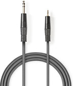 Nedis Stereo audiokabel 6.35mm M-3.5mm M Grijs - afbeelding 5