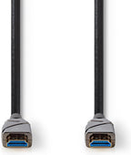 Actieve Optische High Speed HDMI-Kabel met Ethernet - HDMI Connector - HDMI Connector - 4K@60Hz - 18 Gbps - 200.0 m - Rond - PVC - Zwart - Gift Box - afbeelding 1