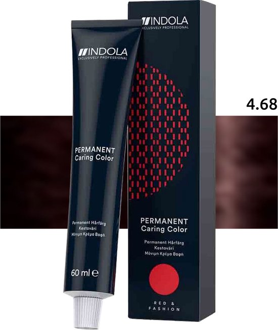 Indola - Indola Profession Permanent Caring Color 4.68 60ml - afbeelding 1