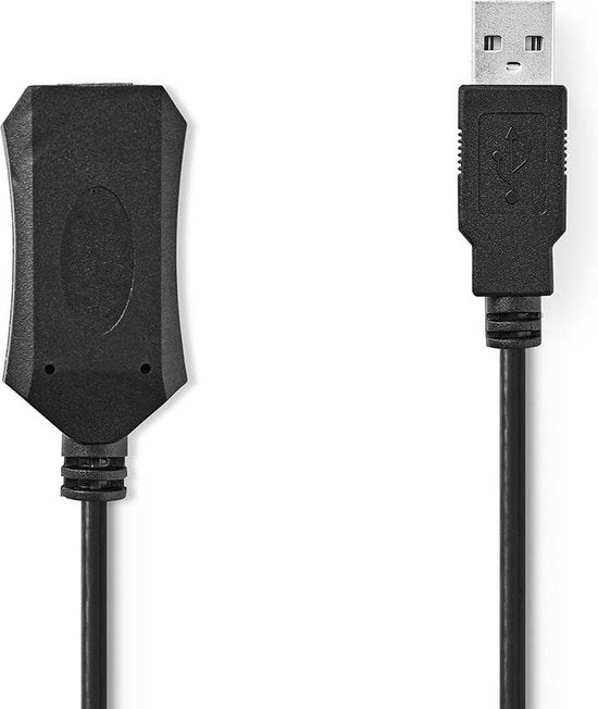 Nedis Actieve USB 2.0-Verlengkabel A F BK - afbeelding 5