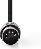 Nedis DIN-Audiokabel - DIN 5-Pins Male - 2x RCA Male - Vernikkeld - 1.00 m - Rond - PVC - Zwart - Label - afbeelding 11