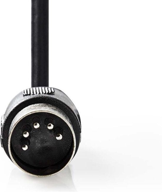 Nedis DIN-Audiokabel - DIN 5-Pins Male - 2x RCA Male - Vernikkeld - 1.00 m - Rond - PVC - Zwart - Label - afbeelding 11