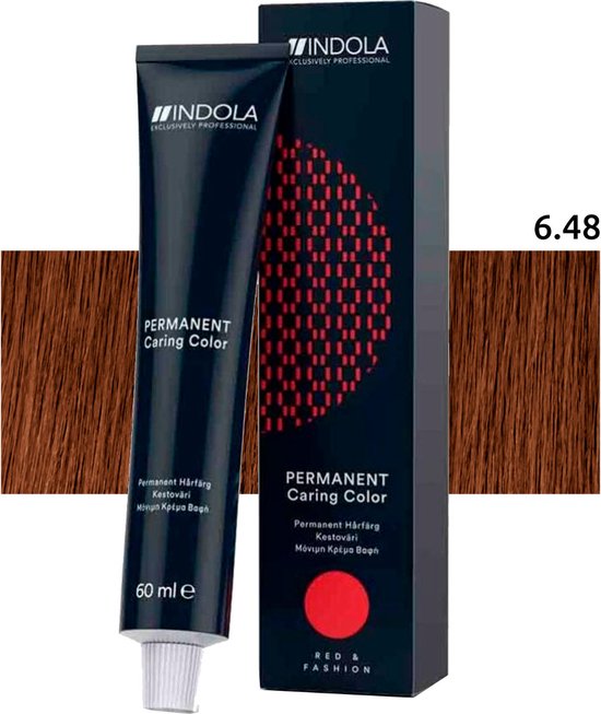 Indola - Indola Profession Permanent Caring Color 6.48 60mL - afbeelding 2