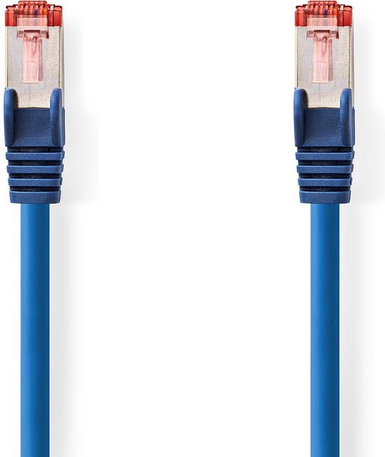 Nedis CAT6 Netwerkkabel - RJ45 Male - RJ45 Male - S/FTP - 20.0 m - Rond - LSZH - Blauw - Polybag - afbeelding 2