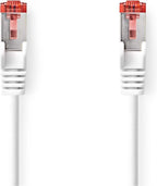 CAT6 Netwerkkabel - RJ45 Male - RJ45 Male - S/FTP - 1.50 m - Rond - LSZH - Wit - Envelop - afbeelding 2