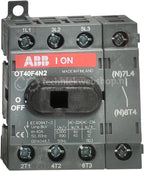 ABB Componenten SwitchLine - OT40F4N2 / Lastscheider 4P, 40 A bodem / DIN-rail montage, verkoop per: 1 x 1 stuk - 1SCA104932R1001, 6417019390727 | Aantal polen: 4 | Beschermingsgraad (NEMA): 1 | Vergrendelbaar: Nee | Beschermingsgraad frontzijde (IP) - afbeelding 1