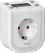 Virone Elektronische Timer Stopcontact – Programmeerbaar tot 7 Dagen – Tijdschakelaar 3680W – Wit - afbeelding 6