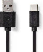 USB-Kabel - USB 2.0 - USB-A Male - USB-C Male - W - 480 Mbps - Vernikkeld - m - Rond - PVC - afbeelding 46