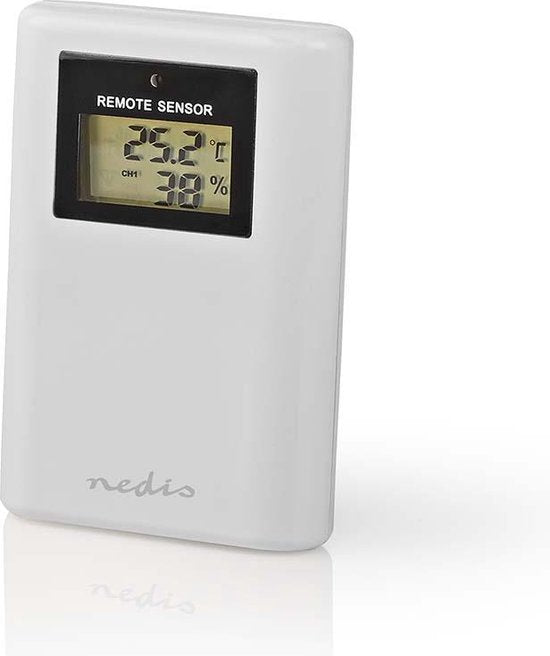 Nedis Weerstation - Binnen & Buiten - Radiogestuurde klok - Inclusief draadloze weersensor - Weersvoorspelling - Barometer - Tijdweergave - LCD met Achtergrondverlichting - Wekkerfunctie - afbeelding 9