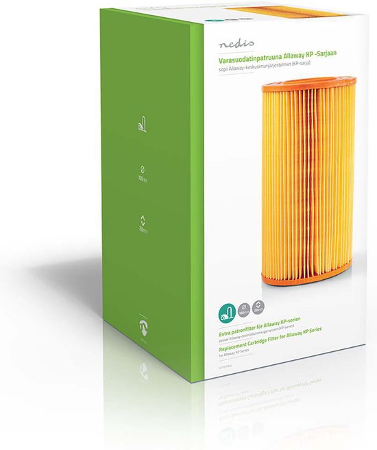 Nedis Stofzuiger Cartridge-Filter - Vervanging voor: Allaway - KP-Series - Motorfilter - afbeelding 9