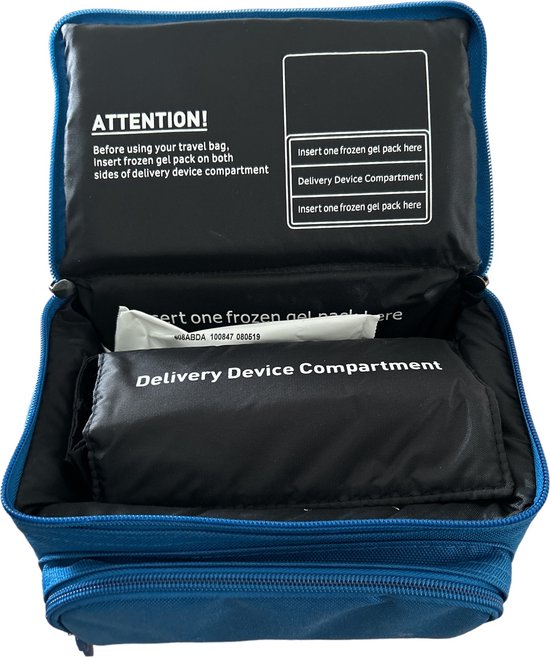 Cold Chain Technologies Koolit Refrigerants frozen gel pack carry bag for Temperature-Monitored Medication Transport - afbeelding 1