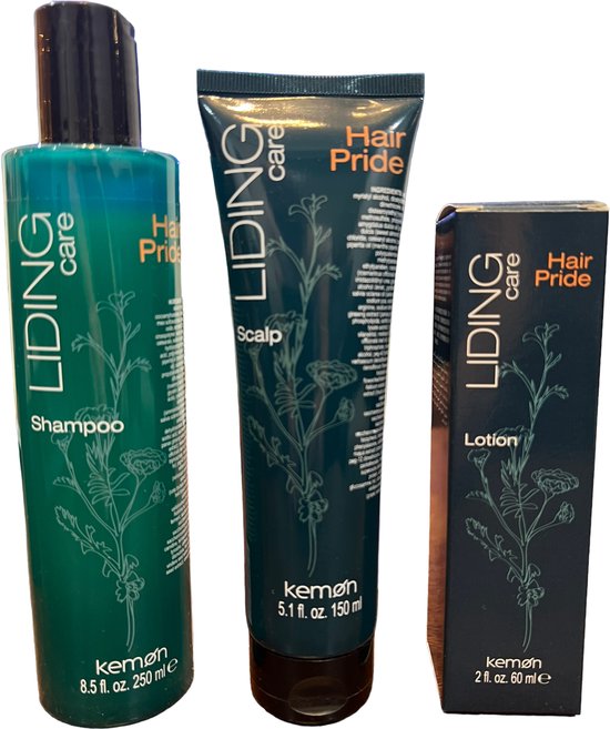 Kemon Hair Pride set van 3 producten voor tegen Haaruitval totaal 460 ml - afbeelding 1